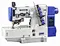 Computerized flat bed interlock sewing machine